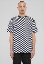 Men's T-shirt Oversized Check black/white