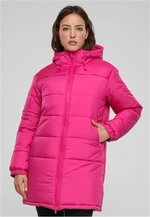 Women's coat with hood Mixed pink