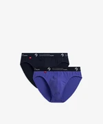 Men's Sports Briefs ATLANTIC 2Pack - Navy Blue/Purple