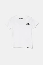 Dětské tričko The North Face TEEN S/S SIMPLE DOME TEE bílá barva, s potiskem, NF0A8DRPFN41