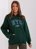 Dark Green Insulated Kangaroo Hoodie