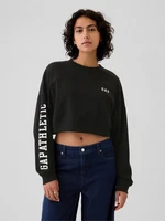 GAP Crop sweatshirt with logo - Women's