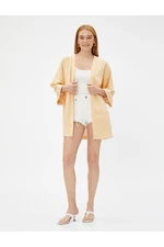 Koton Linen mixované kimono s vreckom