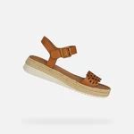 Brown women's sandals Geox Eolie - Women's