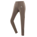 Women's sports leggings ALPINE PRO MARDA walnut