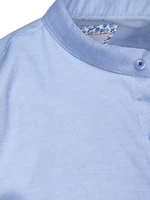 Men's casual shirt with stand-up collar light blue Dstreet