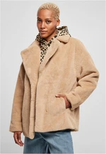 Women's Teddy Jacket with Lapel Unionbeige