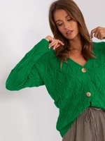 Green openwork cardigan from RUE PARIS