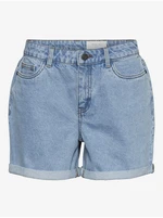 Light Blue Denim Shorts Noisy May Smiley - Women