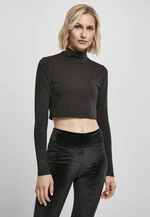 Women's Organic Long Sleeve Turtleneck in Black