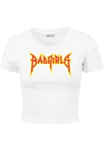 Badgirls Cropped Tee White