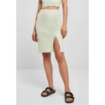 Women's ribbed skirt light mint