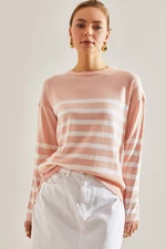 Bianco Lucci Women's Striped Sweater