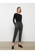 LC Waikiki Standard Fit Plaid Women's Trousers