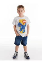 Denokids Brick Boy Denim Shorts Set