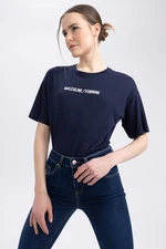 DEFACTO Sorbe X Relax Fit Crew Neck  T-Shirt