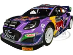 Ford Puma Rally1 Hybrid 19 Sebastien Loeb - Isabelle Galmiche Champion "Rallye Montecarlo" (2022) "Competition" Series 1/18 Diecast Model Car by Soli