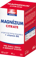 Vitar magnézium citrate + vitamín B6 60 tabliet