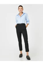 Koton Cigarette Fabric Trousers with Belt