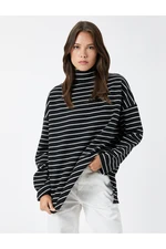 Koton Turtleneck Sweater Long Sleeve Off Shoulder