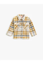 Koton Lumberjack Shirt in a soft texture with flaps and long sleeves with pockets.