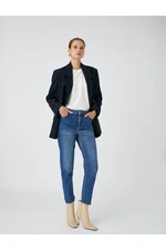 Koton High Waisted Jeans Slightly Slim Fit - Mom Slim Jeans