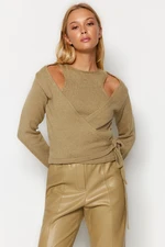 Trendyol Mink Soft-textured Blouse, Sweater, Knitwear Suit