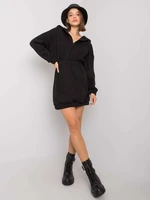 Lady's black dress with hood