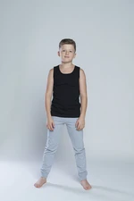 Tytus T-shirt for boys with wide straps - black