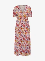 Cream-pink Women's Floral Maxi-Dresses ONLY Star - Women