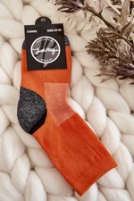 Youth high cotton socks orange