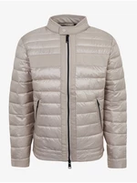 Light gray men's quilted jacket Guess - Men