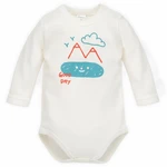 Pinokio Kids's Orange Flip Bodysuit Longsleeve