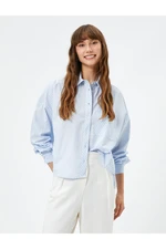 Koton Basic Shirt Long Sleeved Buttons Pocket Detailed