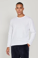 AC&Co / Altınyıldız Classics Men's Ecru Standard Fit Normal Cut Crew Neck Knitwear Sweater.