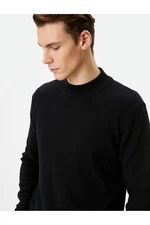 Koton Half Turtleneck Sweater Knitwear Textured Long Sleeve Cotton