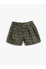 Koton Woolen Front Buttoned Shorts