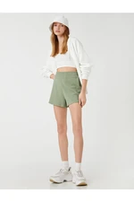 Koton Relaxed-Cut Shorts. The waist is thick, elasticized.