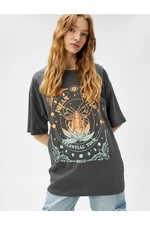 Koton Printed T-Shirt Short Sleeve Crew Neck Cotton