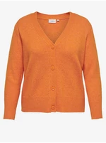 Orange women's cardigan ONLY CARMAKOMA Hazel