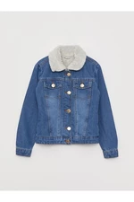 LC Waikiki Kids Shirt Collar Girl Jean Jacket