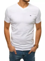 Men's monochrome white T-shirt Dstreet