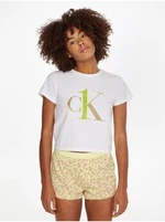 Yellow-White Women Patterned Pajamas Calvin Klein Underwear - Women