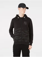 Black Mens Patterned Hoodie New Era - Men