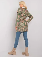 Women's patterned khaki coat Aggie