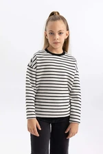 DEFACTO Loose Fit Crew Neck Sweatshirt