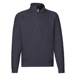 Granatowa bluza męska Zip Neck Sweat Fruit of the Loom