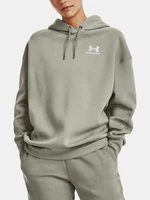 Under Armour Sweatshirt Essential Flc OS Hoodie-GRN - Women