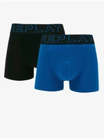 Set of two men's boxers in black and blue Replay - Men