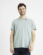 Light blue men's polo shirt Celio Deolive